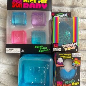 NEW VIRAL Needoh Lot of 4| Nice Ice Baby, Dream Drop, Nice Berg, Magic Color Egg